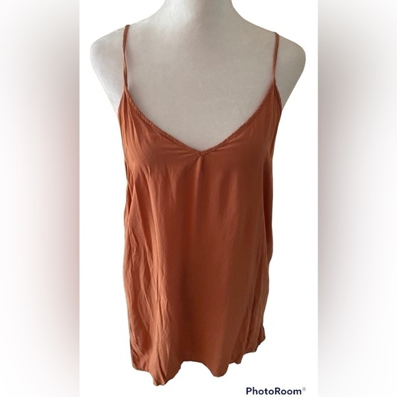 Free People Mauve Satin Type Tank Top Size XS - Picture 1 of 9